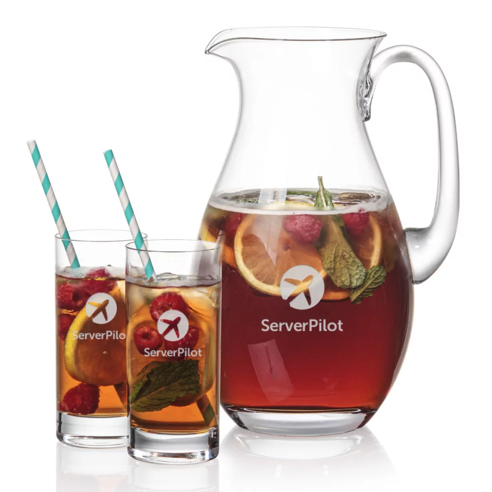St Tropez Pitcher & 2 Dresden Beverage
