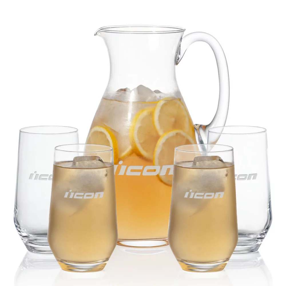 Pichet Charleston et 4 verres à boisson Bexley