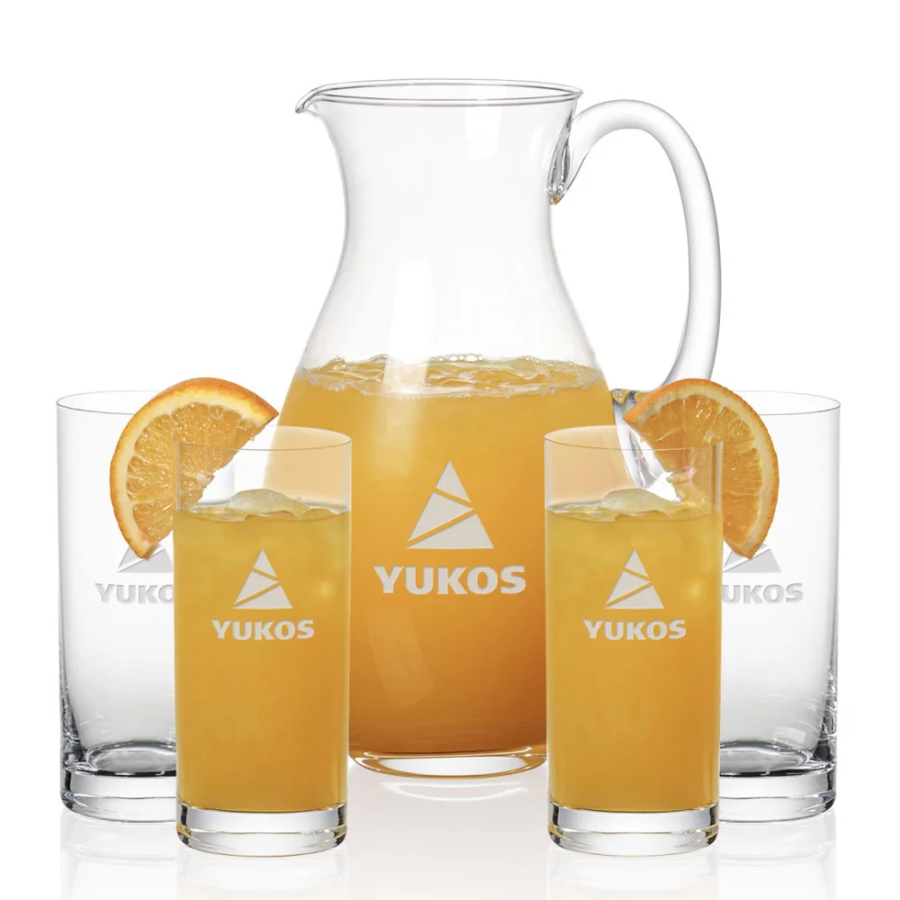 Pichet Charleston et 4 verres Franca.