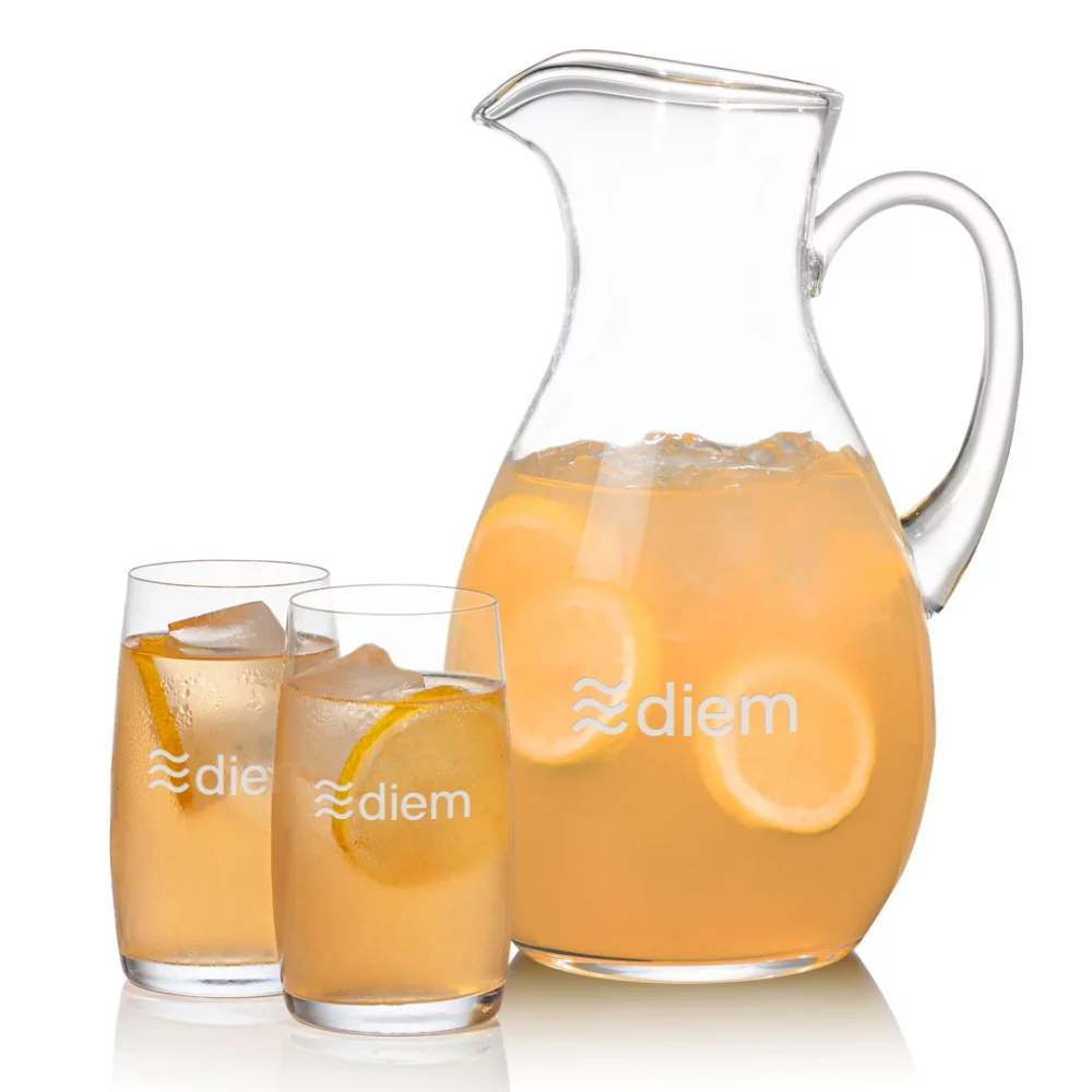 Geneva Pitcher & 2 Valemount Beverage