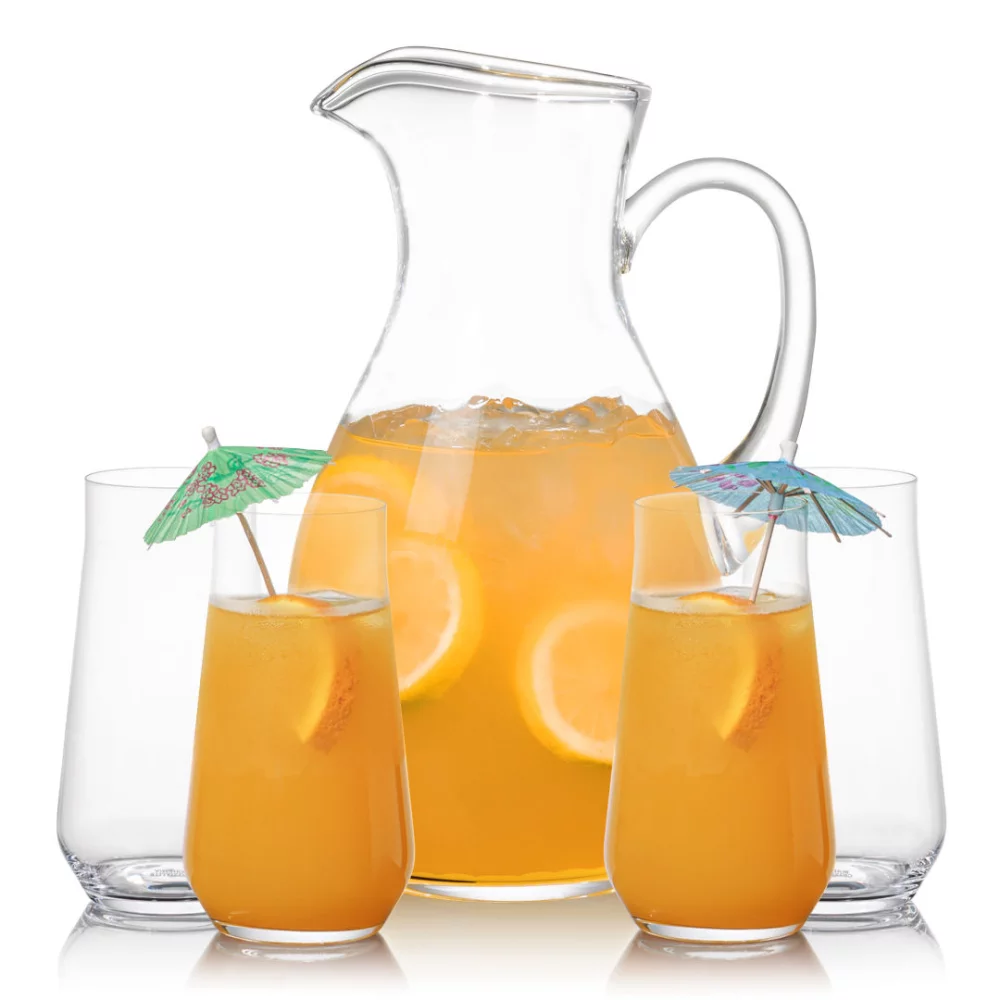 Geneva Pitcher & 4 Bretton Beverage