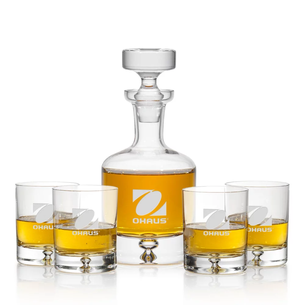 Carafe Wellington et 4 verres à whisky.