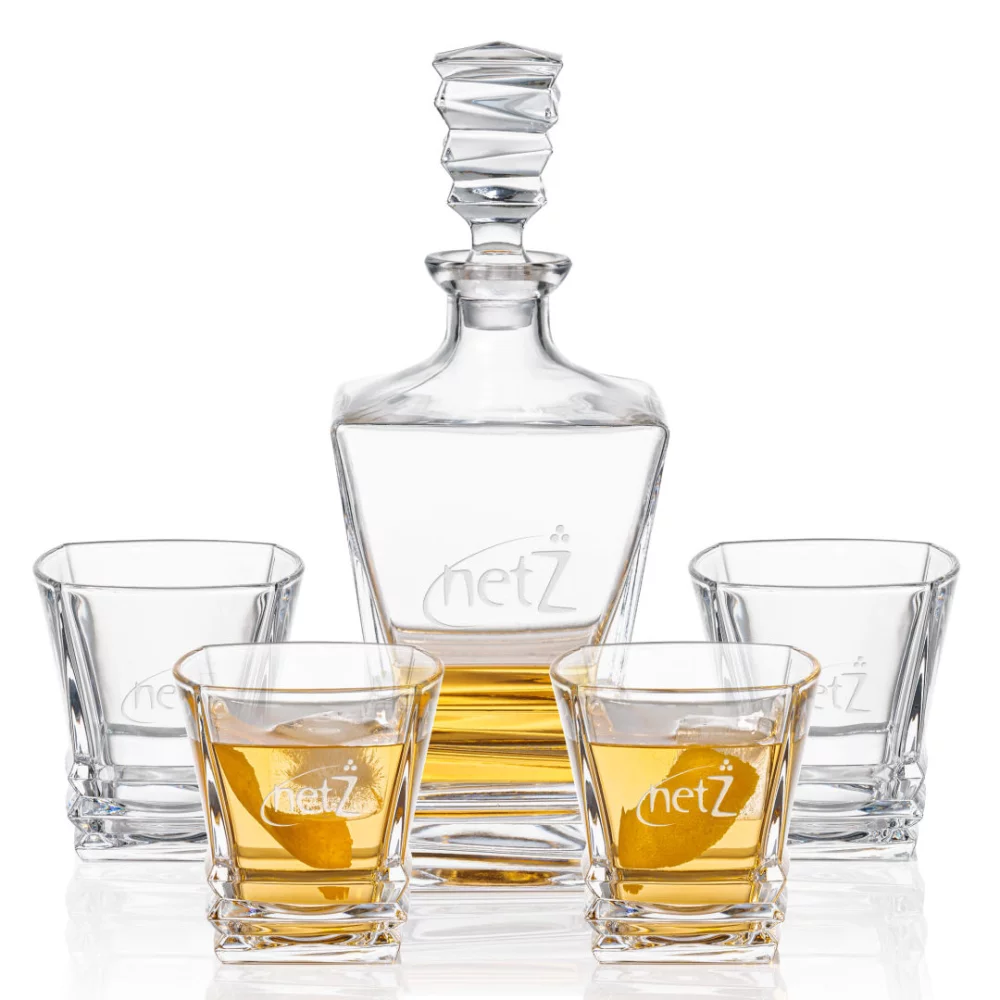 Bentley Carafe & 4 Verres à whisky