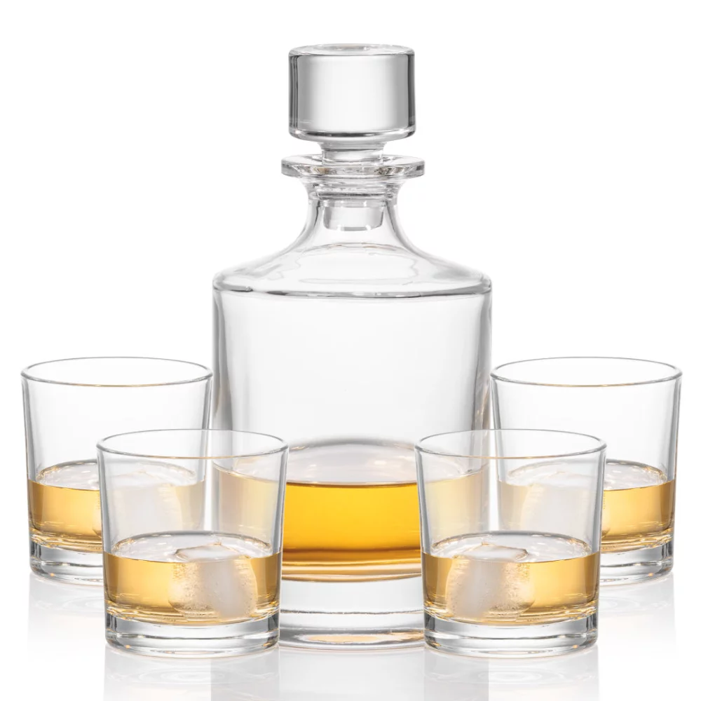 Carafe Whitlock et 4 verres à whisky.