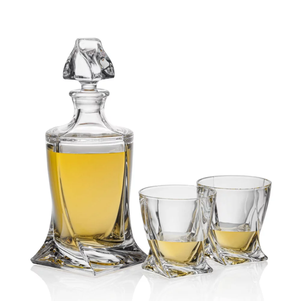 Carafe Oasis et 2 verres à whisky sur glace