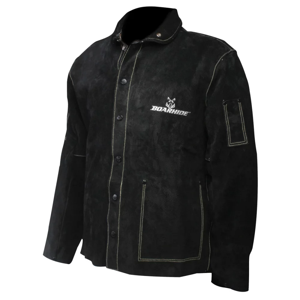 Caiman® Caiman 30" Black Boarhide Coat / Jacket