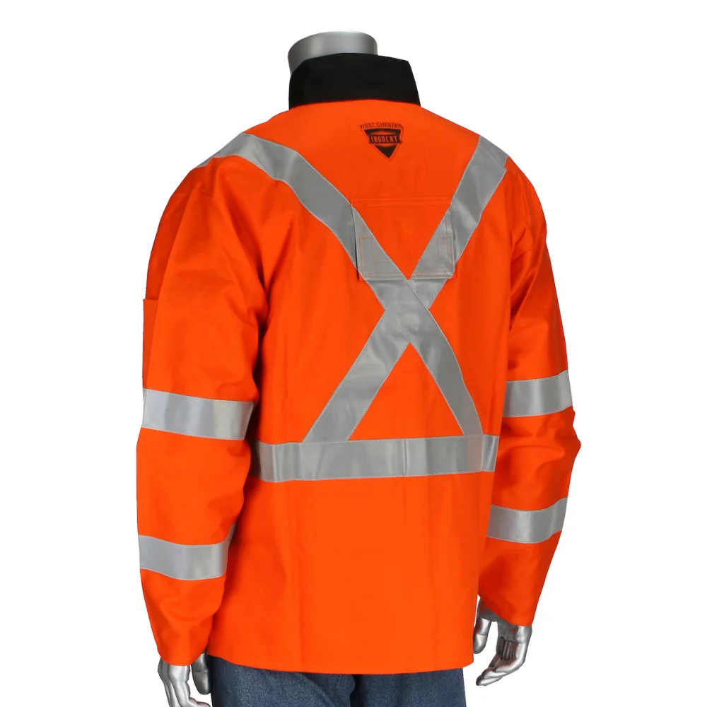 Veste en satin de coton 100% traité FR Ironcat® Hi-Vis