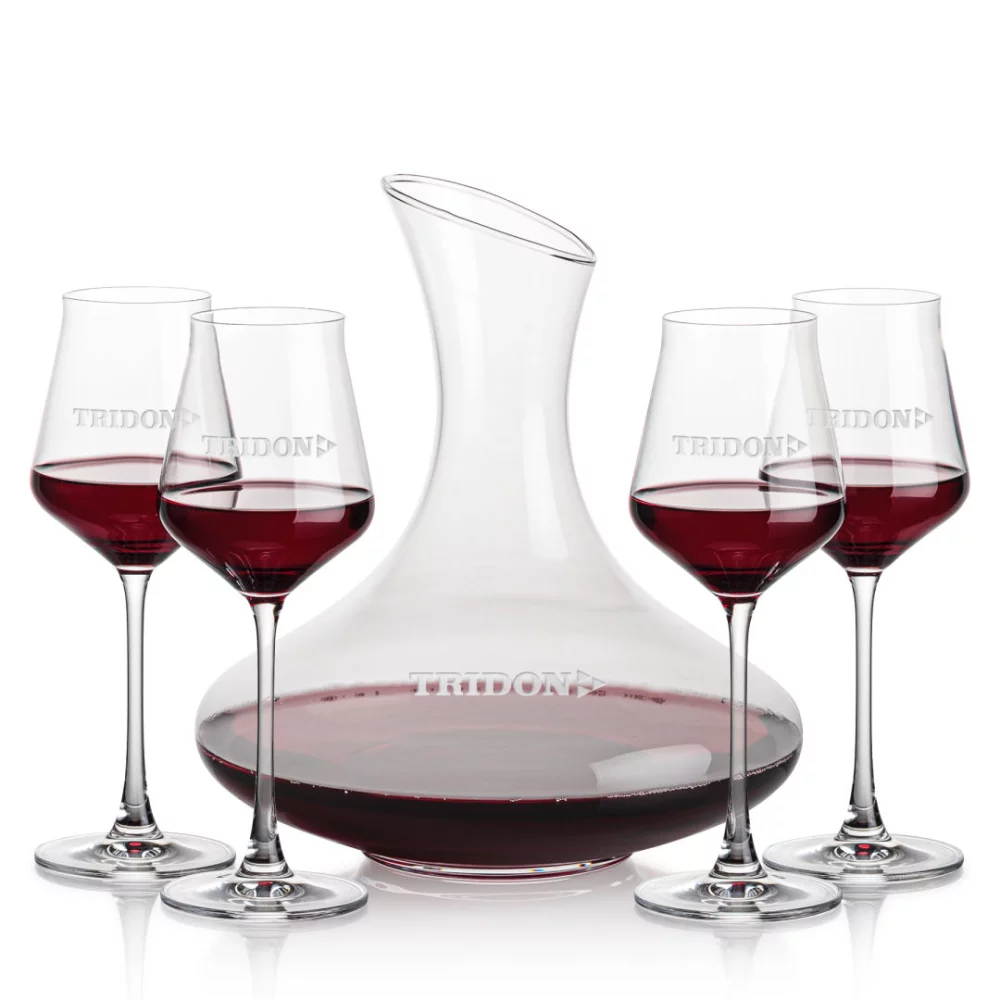 Innisfil Carafe & 4 Bretton Wine