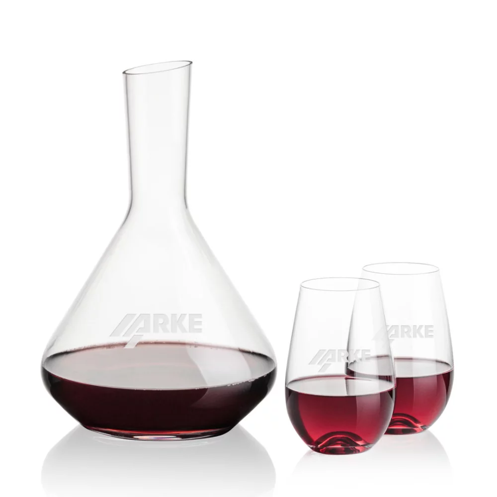 Terrassa Carafe & 2 Boston Slemless Wine