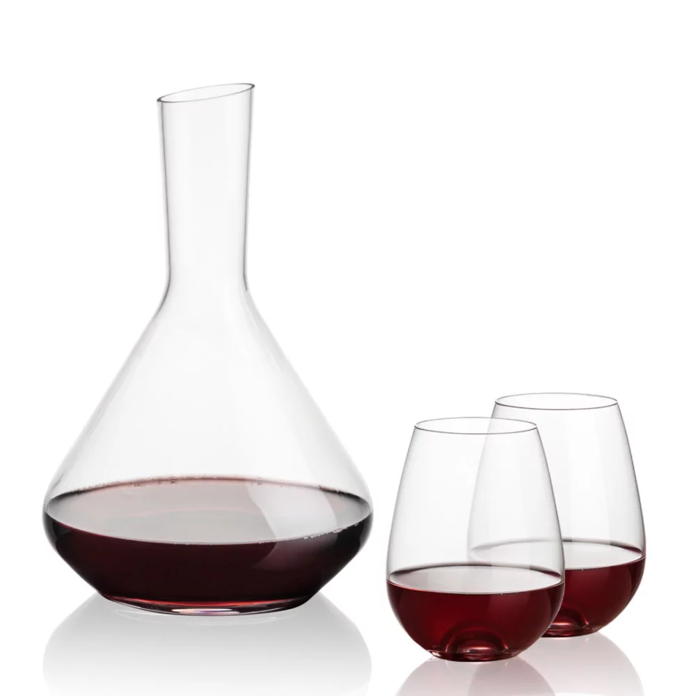 Carafe Terrassa et 2 verres à vin Edderton Slemless