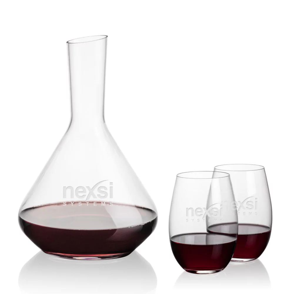 Carafe Terrassa et 2 verres à vin Laurent Slemless