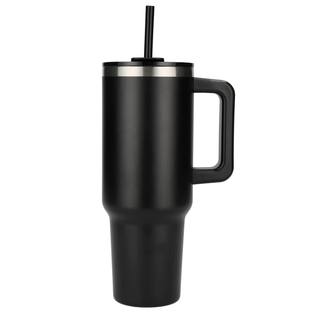 Gobelet de voyage recyclé Pinnacle avec paille 40 oz