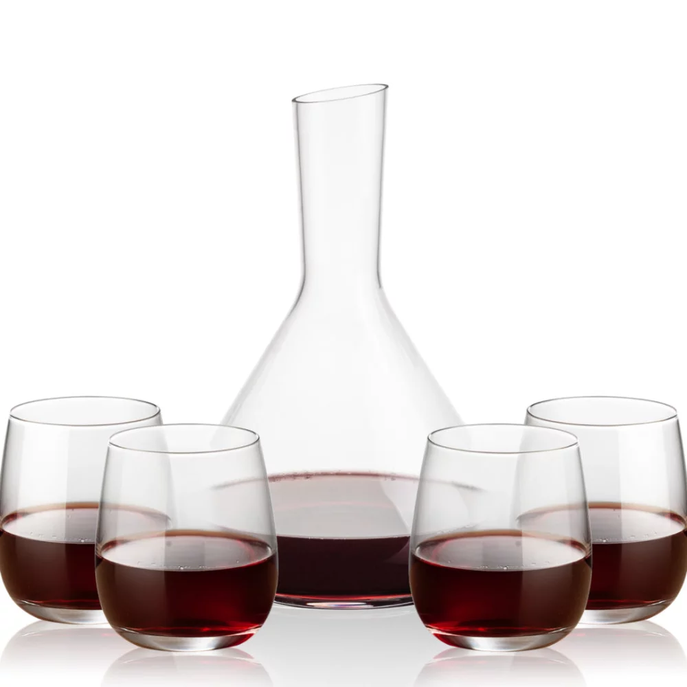 Terrassa Carafe & 4 Crestview Slemless Wine