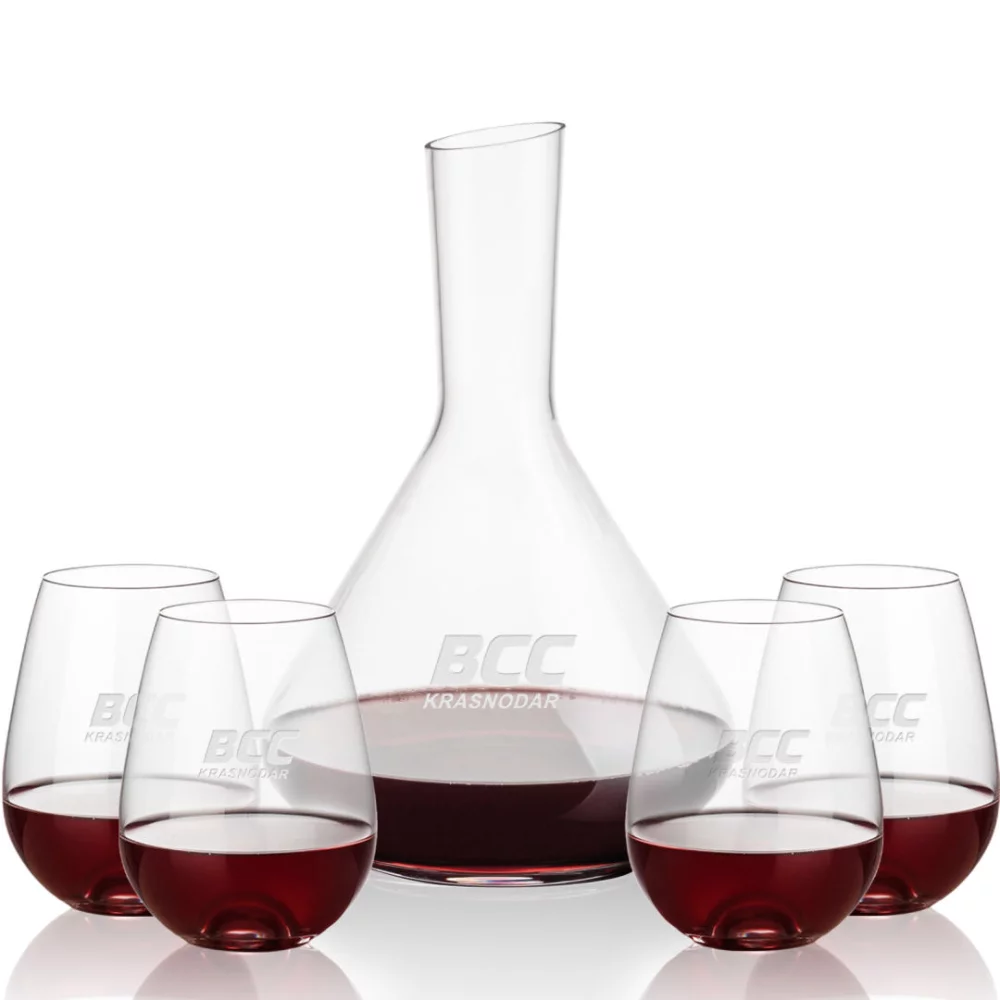 Terrassa Carafe & 4 Edderton Slemless Wine