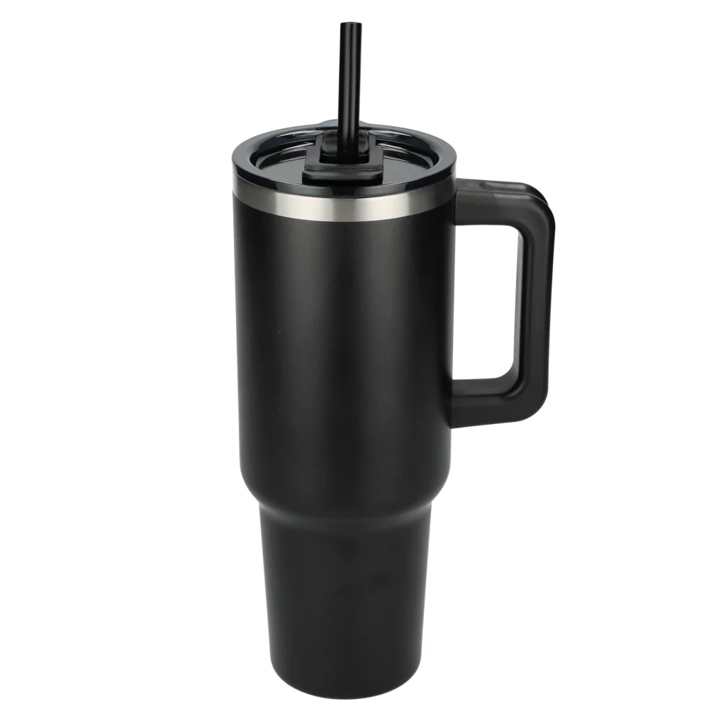 Gobelet de voyage recyclé Pinnacle avec paille 40 oz