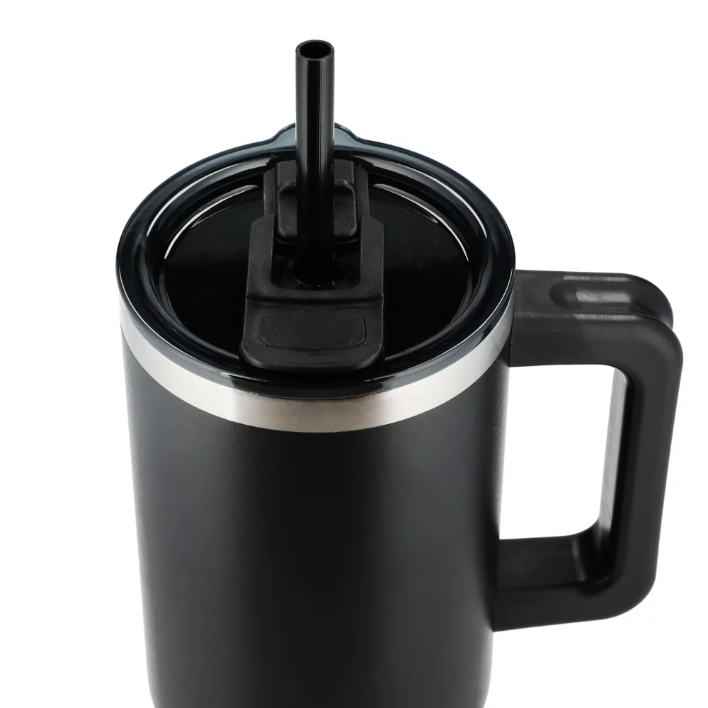 Gobelet de voyage recyclé Pinnacle avec paille 40 oz
