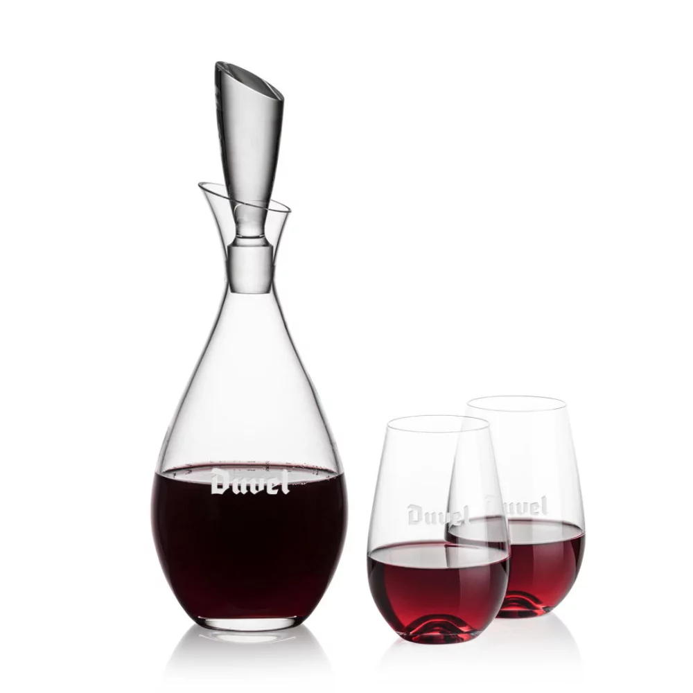Juliette Decanter & 2 Boston Stemless Wine