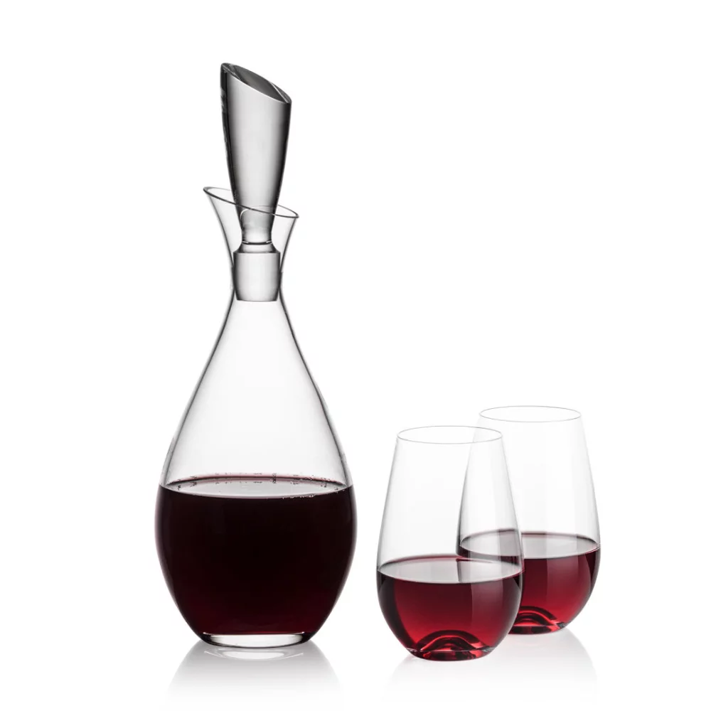 Juliette Decanter & 2 Boston Stemless Wine