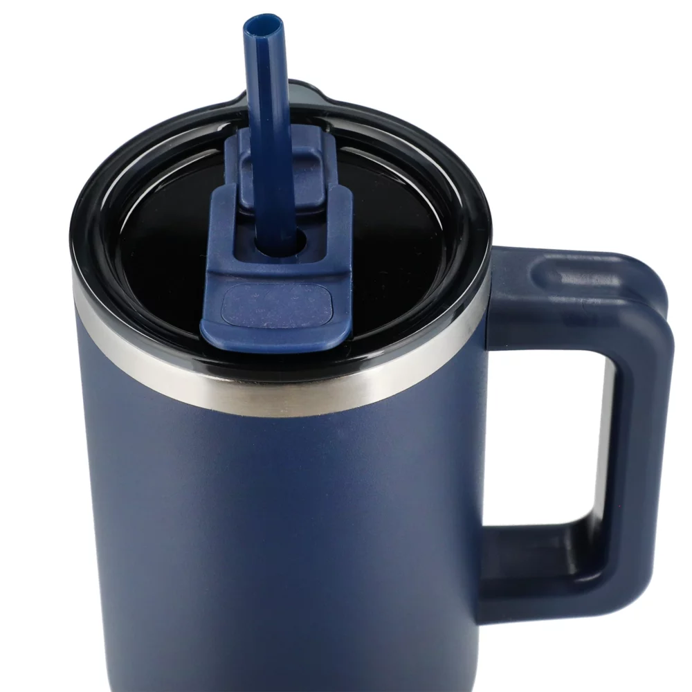 Gobelet de voyage recyclé Pinnacle avec paille 40 oz
