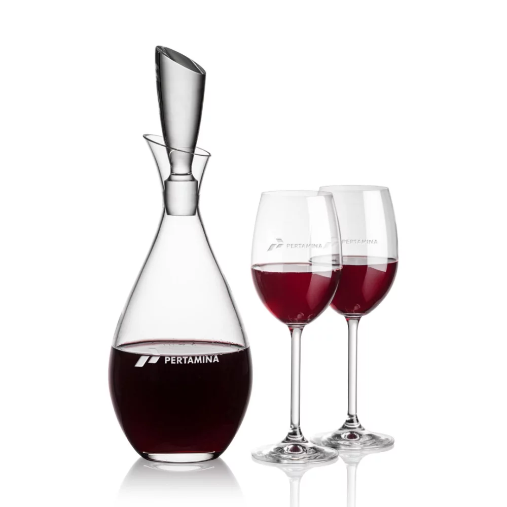 Carafes Juliette & 2 verres à vin Naples