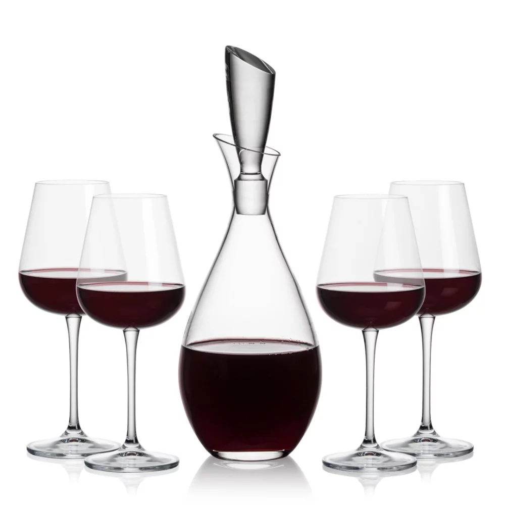 Carafes Juliette et 4 verres à vin Breckland