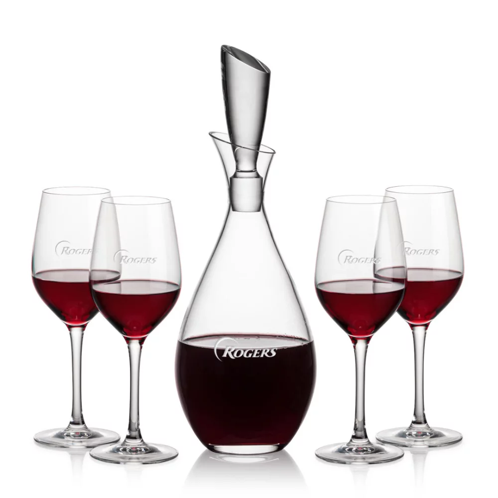 Carafes Juliette et 4 vins Lerthbridge