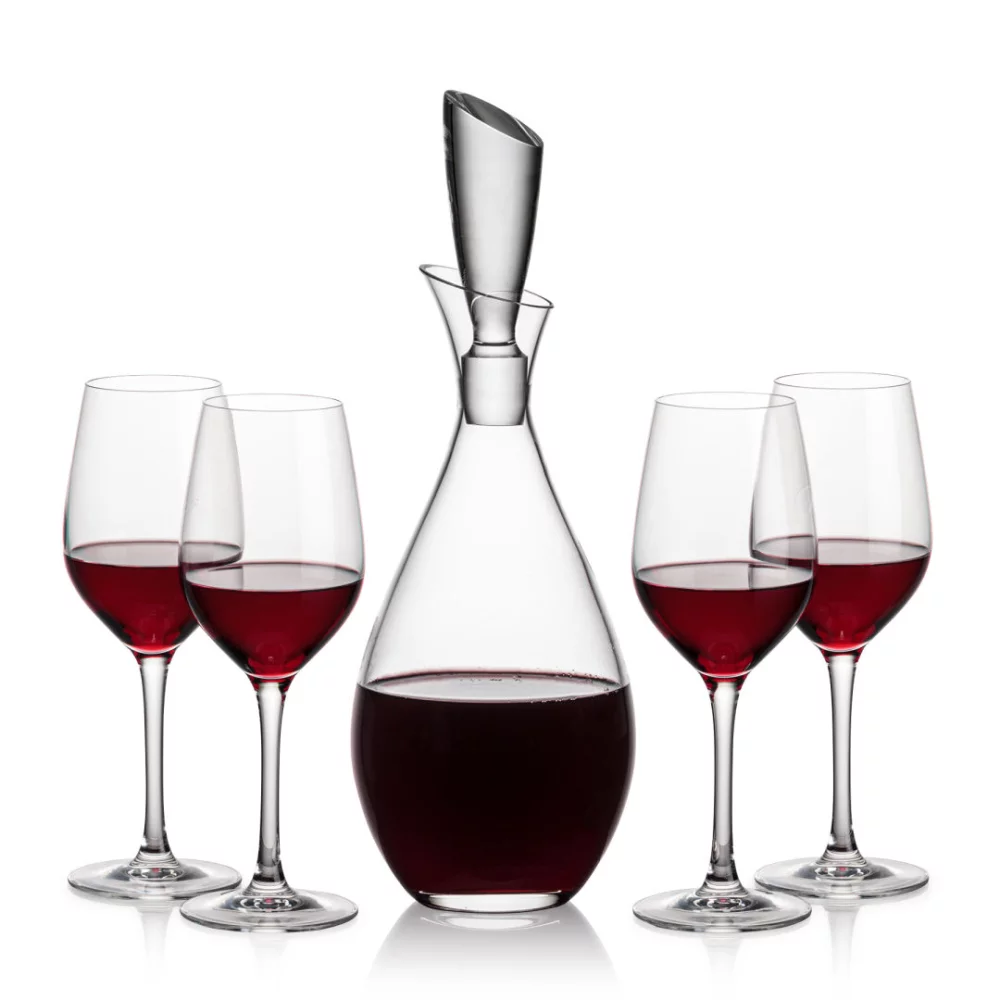 Carafes Juliette et 4 vins Lerthbridge