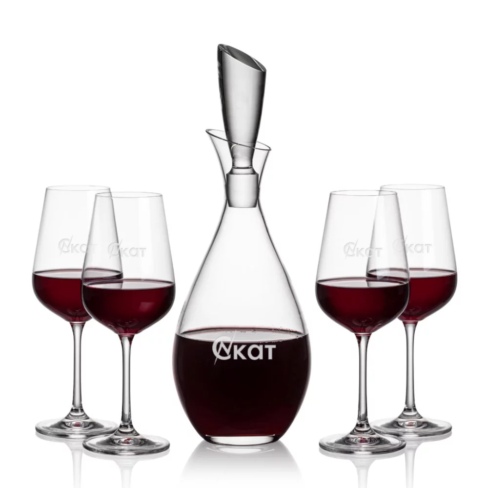 Juliette Decanter & 4 Laurent Wine