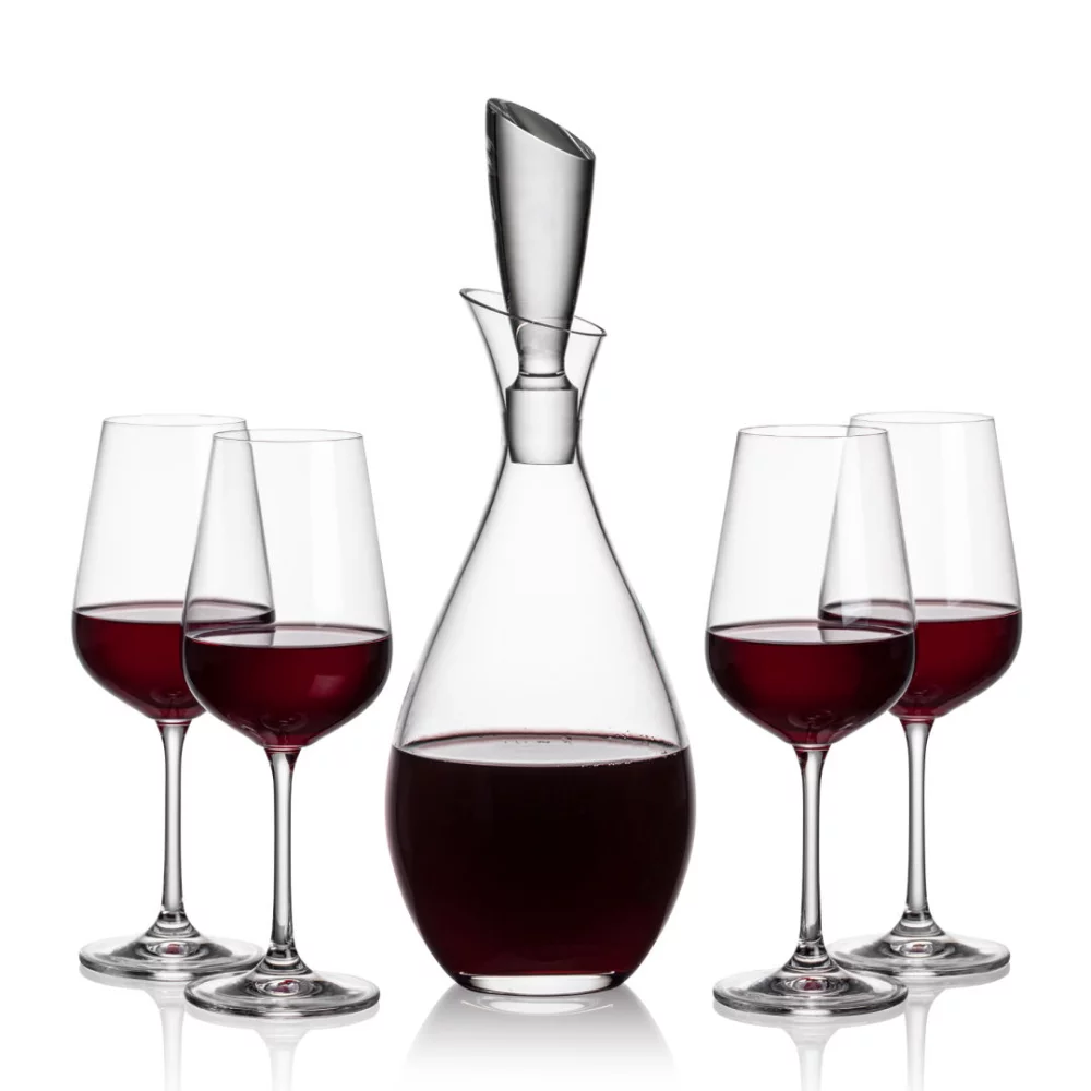 Juliette Decanter & 4 Laurent Wine