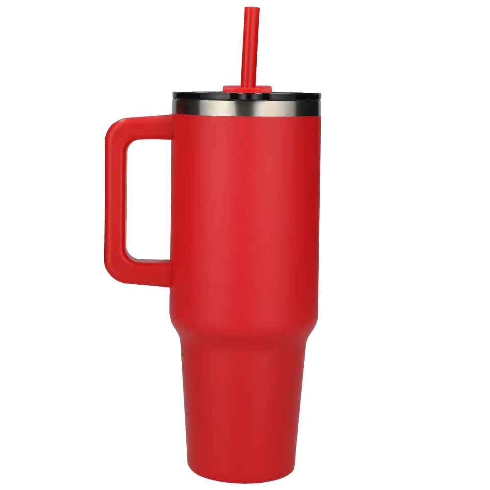 Gobelet de voyage recyclé Pinnacle avec paille 40 oz