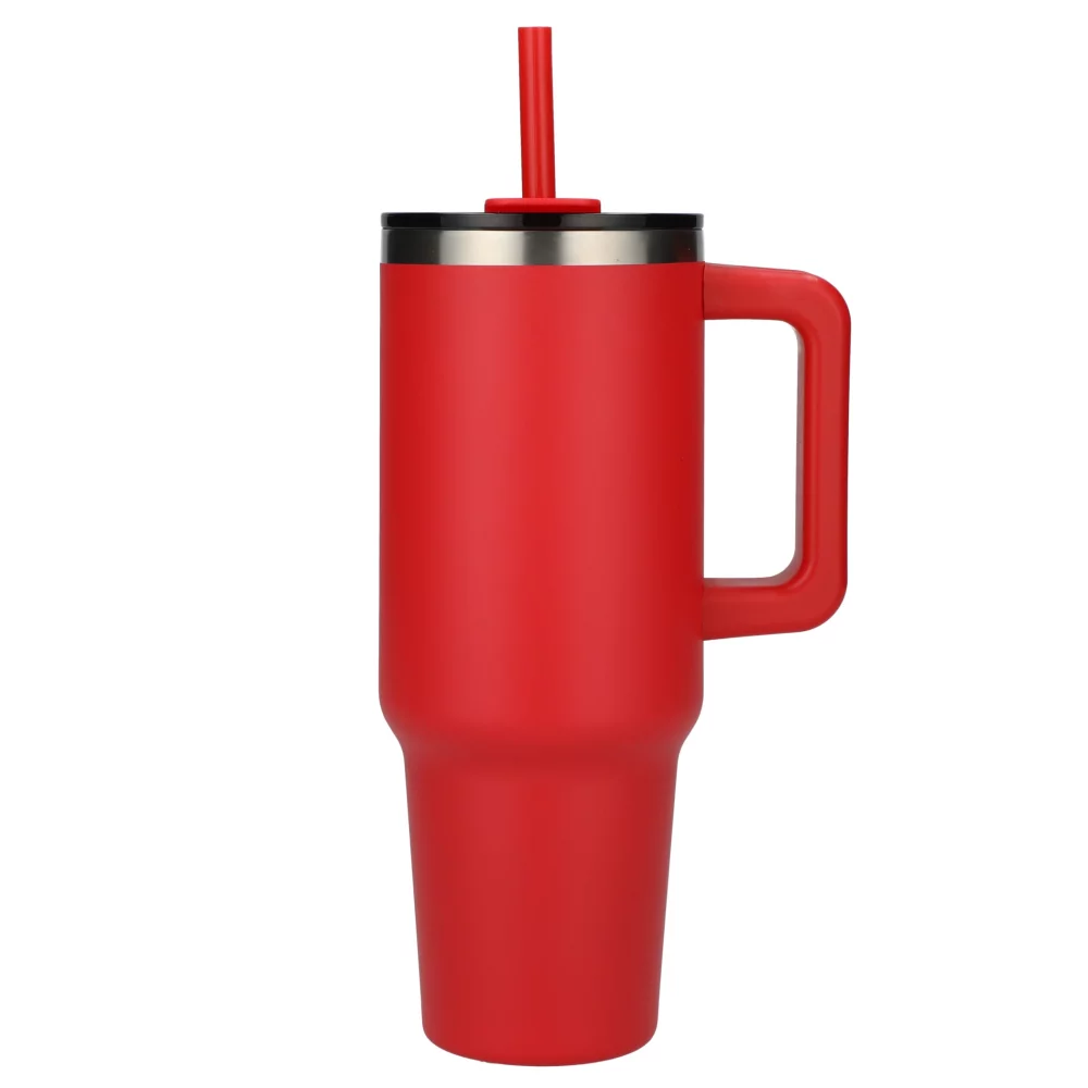 Gobelet de voyage recyclé Pinnacle avec paille 40 oz