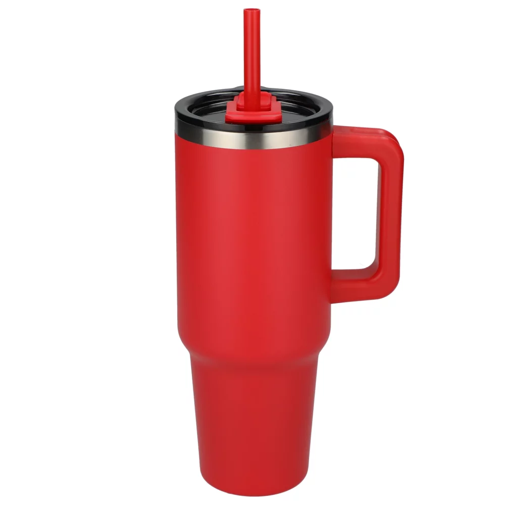 Gobelet de voyage recyclé Pinnacle avec paille 40 oz