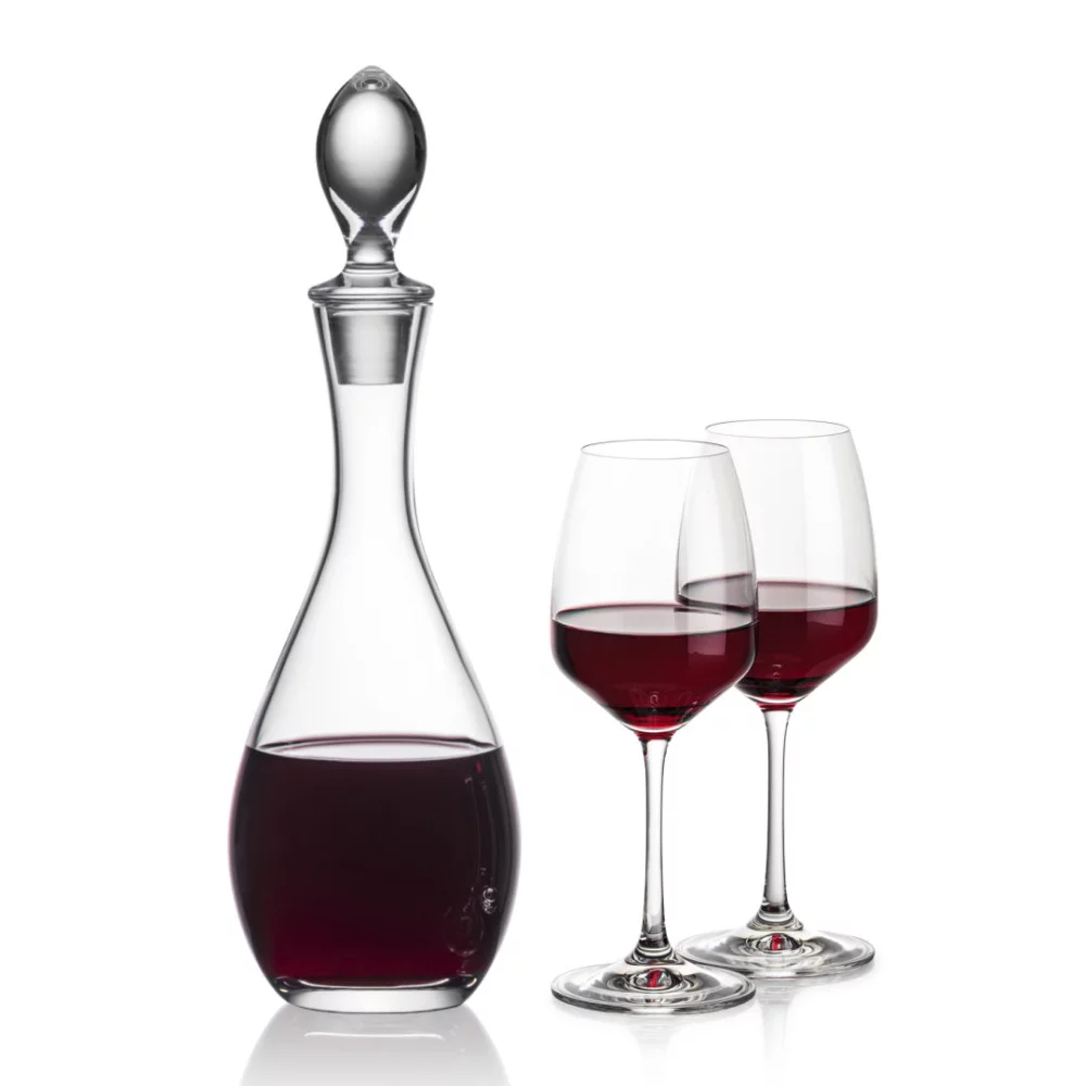 Carafe Malvern et 2 verres à vin Oldham