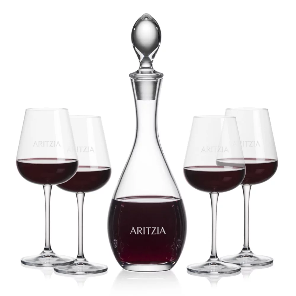 Carafe Malvern et 4 verres à vin Breckland