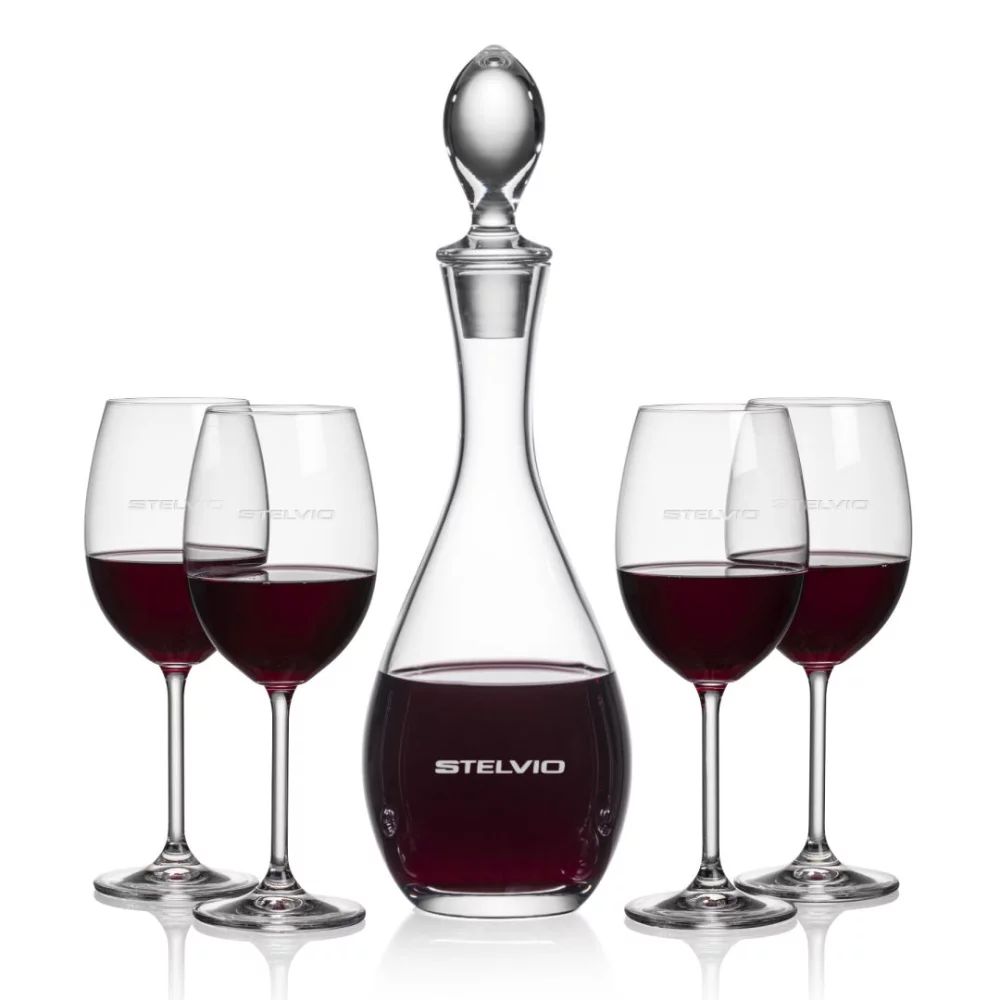 Carafe Malvern et 4 verres à vin Blyth