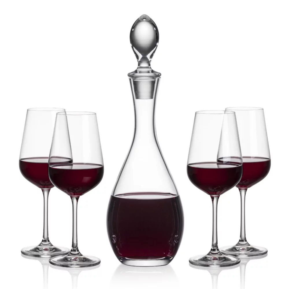 Carafes Malvern & 4 Verres à Vin Laurent