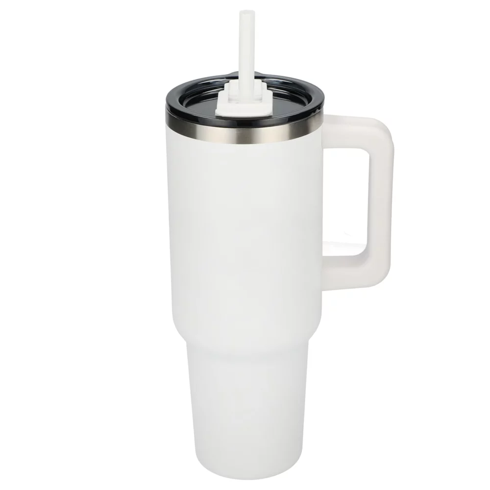 Gobelet de voyage recyclé Pinnacle avec paille 40 oz