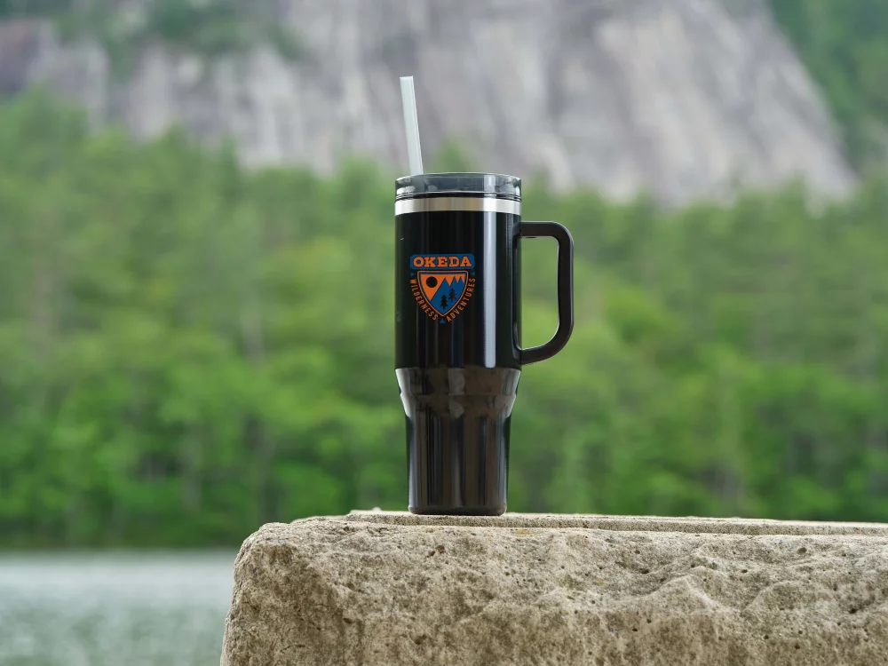 Gobelet Thor de 40 oz avec paille écologique