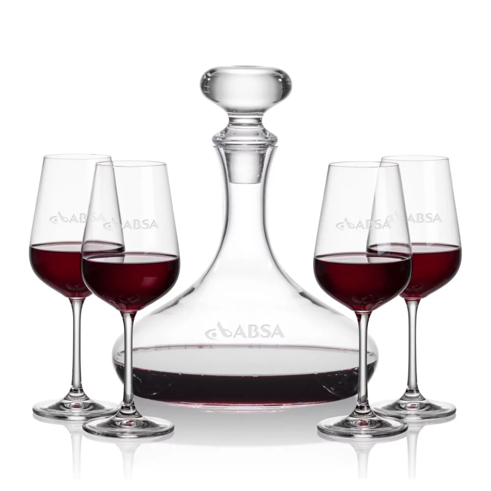 Stratford Decanter & 4 Laurent Wine