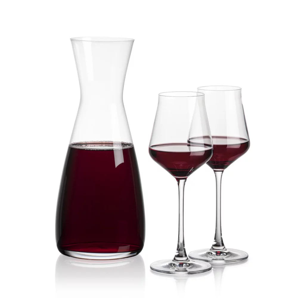 Carafe Portofino et 2 verres à vin Bretton