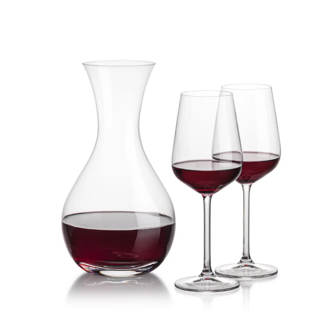Carafe Adelita & 2 bouteilles de vin Elderwood