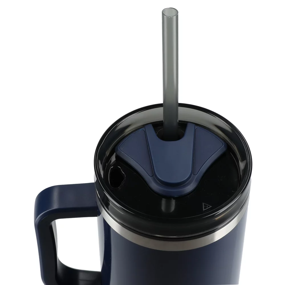 Gobelet Thor de 40 oz avec paille écologique