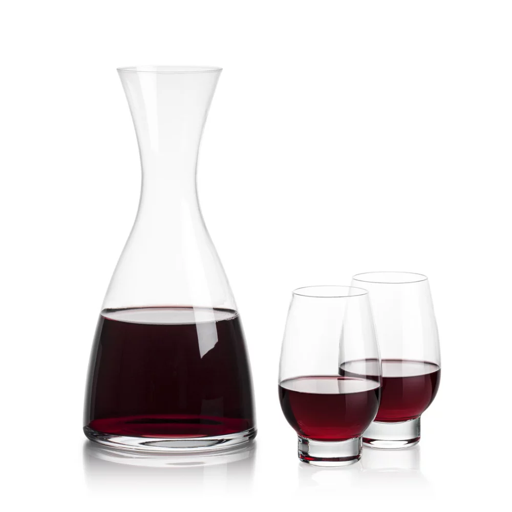 Carafe Barham et 2 verres à pied Glenarden