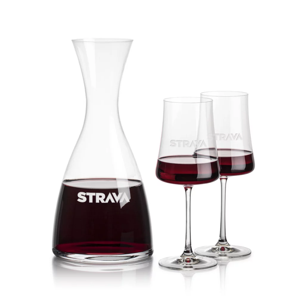 Carafe Barham & 2 verres à vin Dakota
