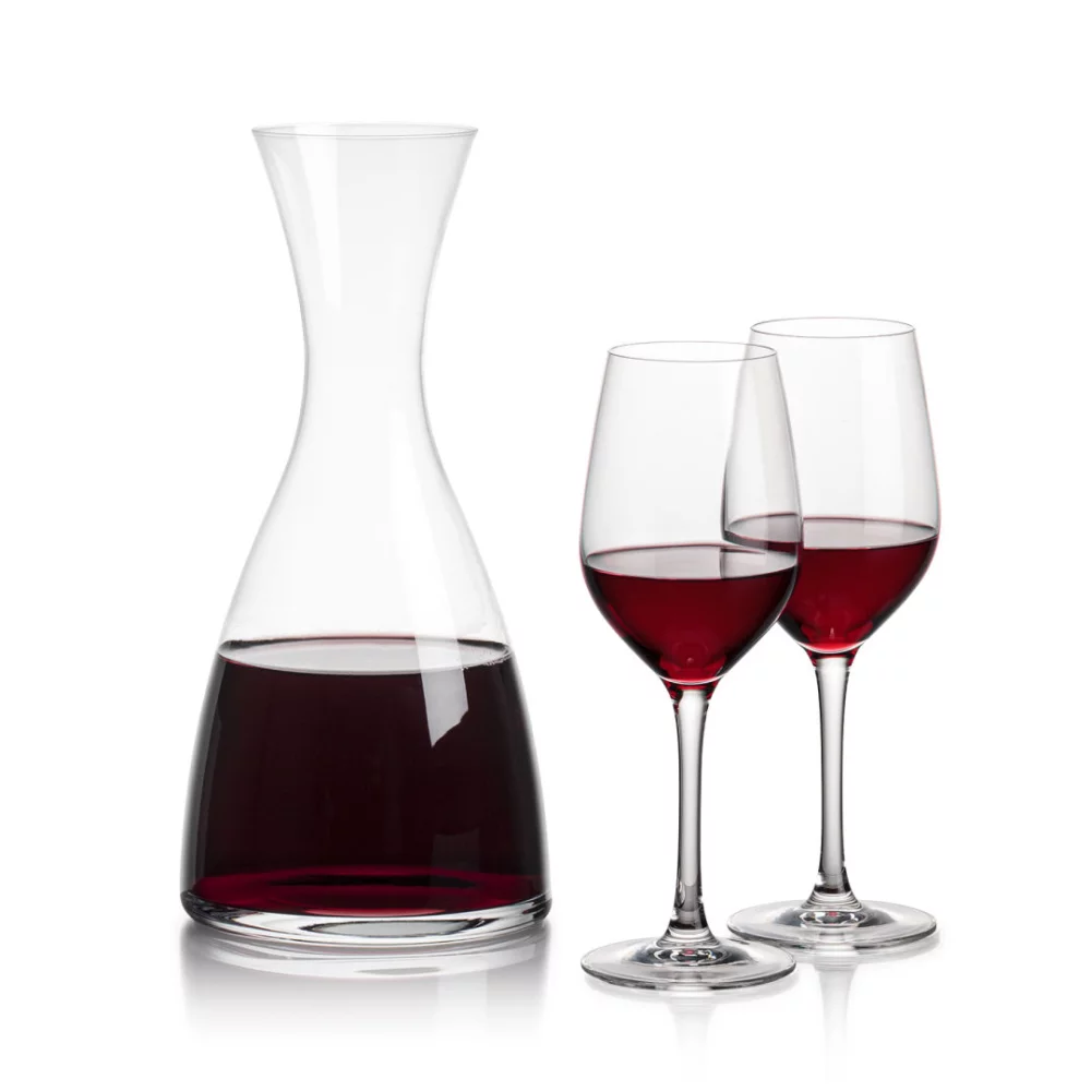 Carafe Barham & 2 verres à vin Lethbridge