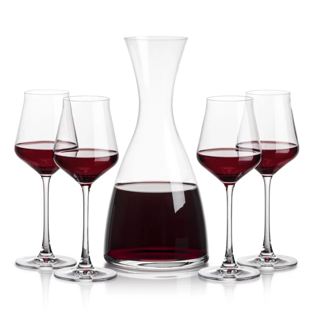 Carafe Barham et 4 verres à vin Bretton