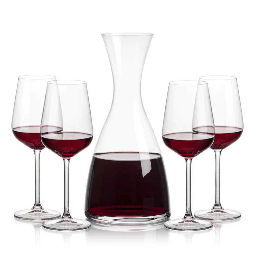 Carafe Barham et 4 verres à vin Elderwood