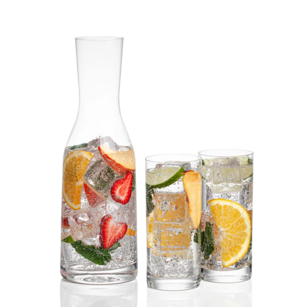 Caldmore Carafe & 2 Franca Beverage