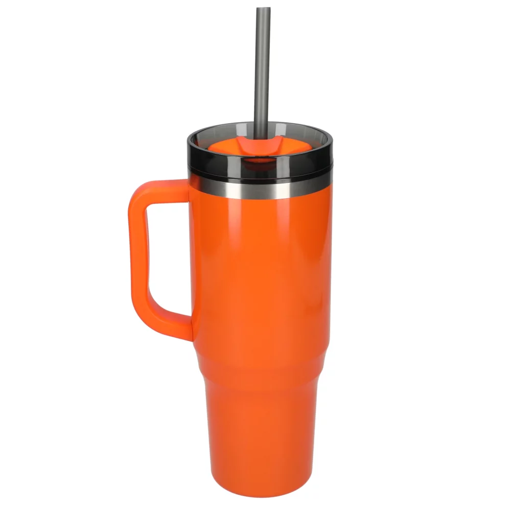 Gobelet Thor de 40 oz avec paille écologique