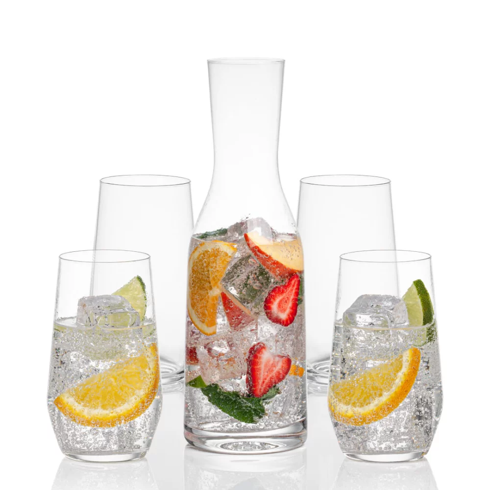 Caldmore Carafe & 4 Germain Beverage